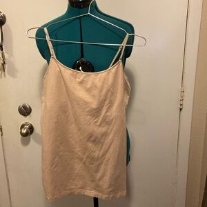 Nude Spandex Cami w/shelf Bra 1X by Ambiance Perfect condition